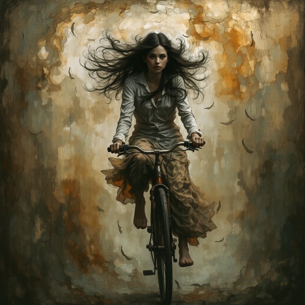 Bike ride in the wind