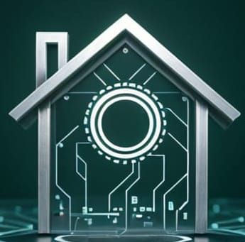 Feature a minimalist house outline 