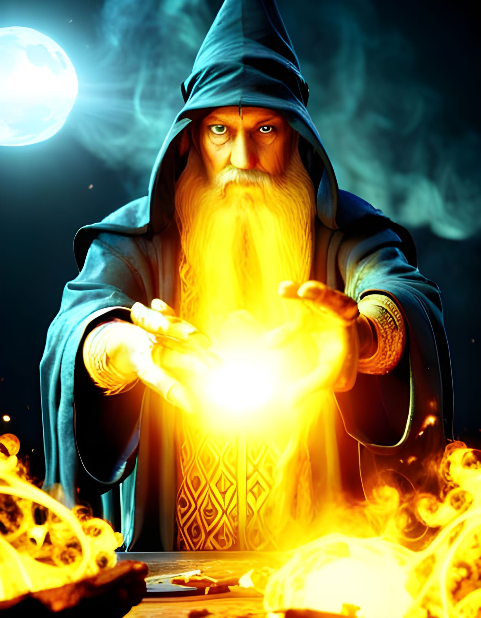 Fire and Brimstone Magic AI Generated Artwork NightCafe Creator