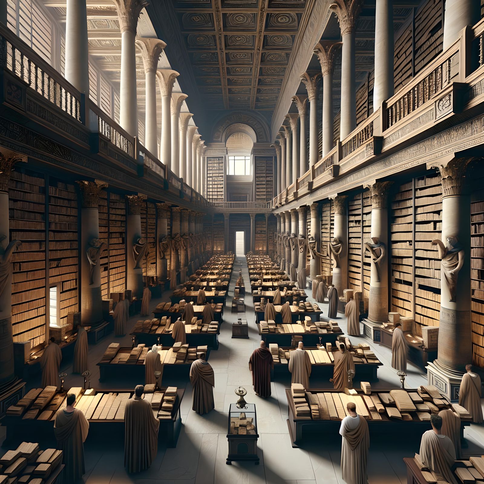 "The learning of wise": Great Library of Alexandria.  by @Jeff Brock