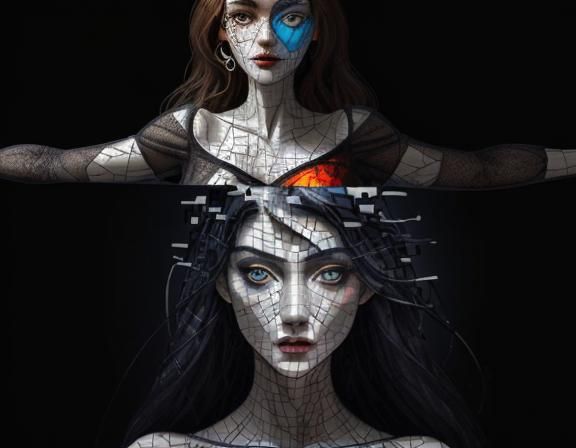 Jigsaw. Translucent. Overlapping. Fractures. Corrugations. F...