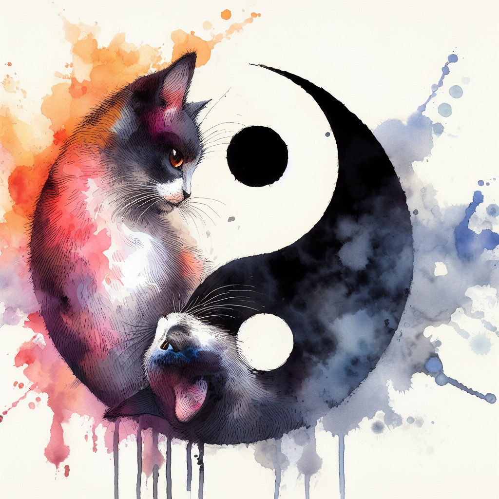 Cat's Yin Yang