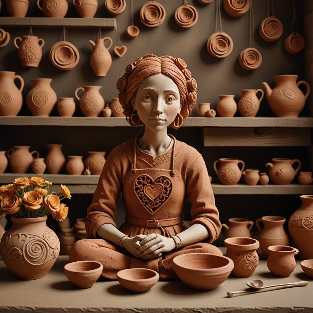 Potter of clay  by @KB