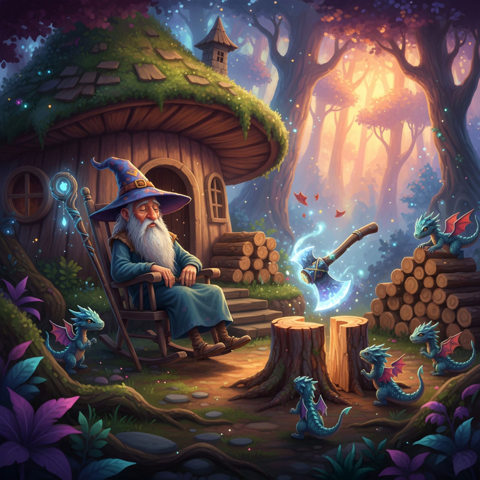 Chopping wood in my sleep 😉