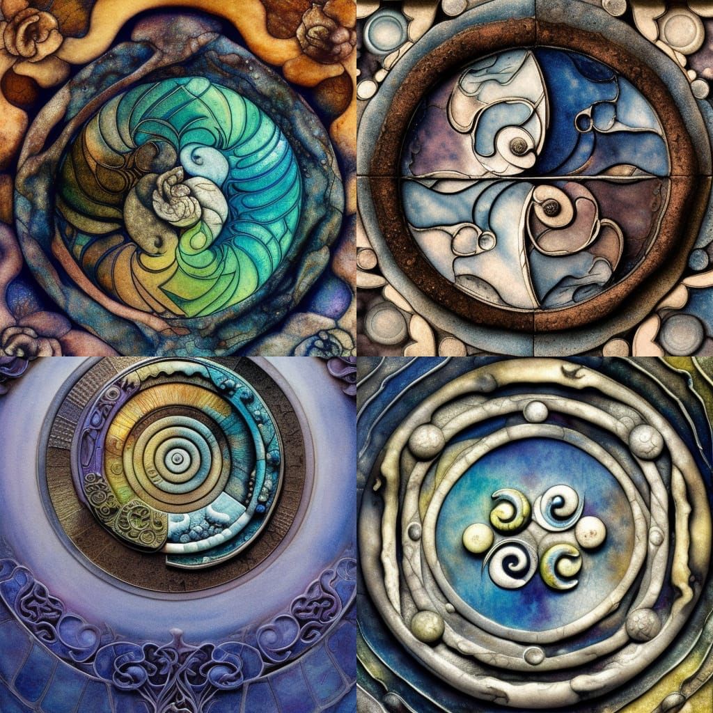 yin-yang of stone and water