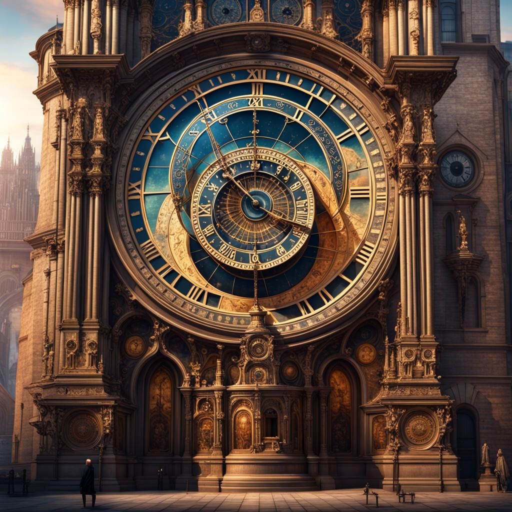 Astronomical clock - AI Generated Artwork - NightCafe Creator