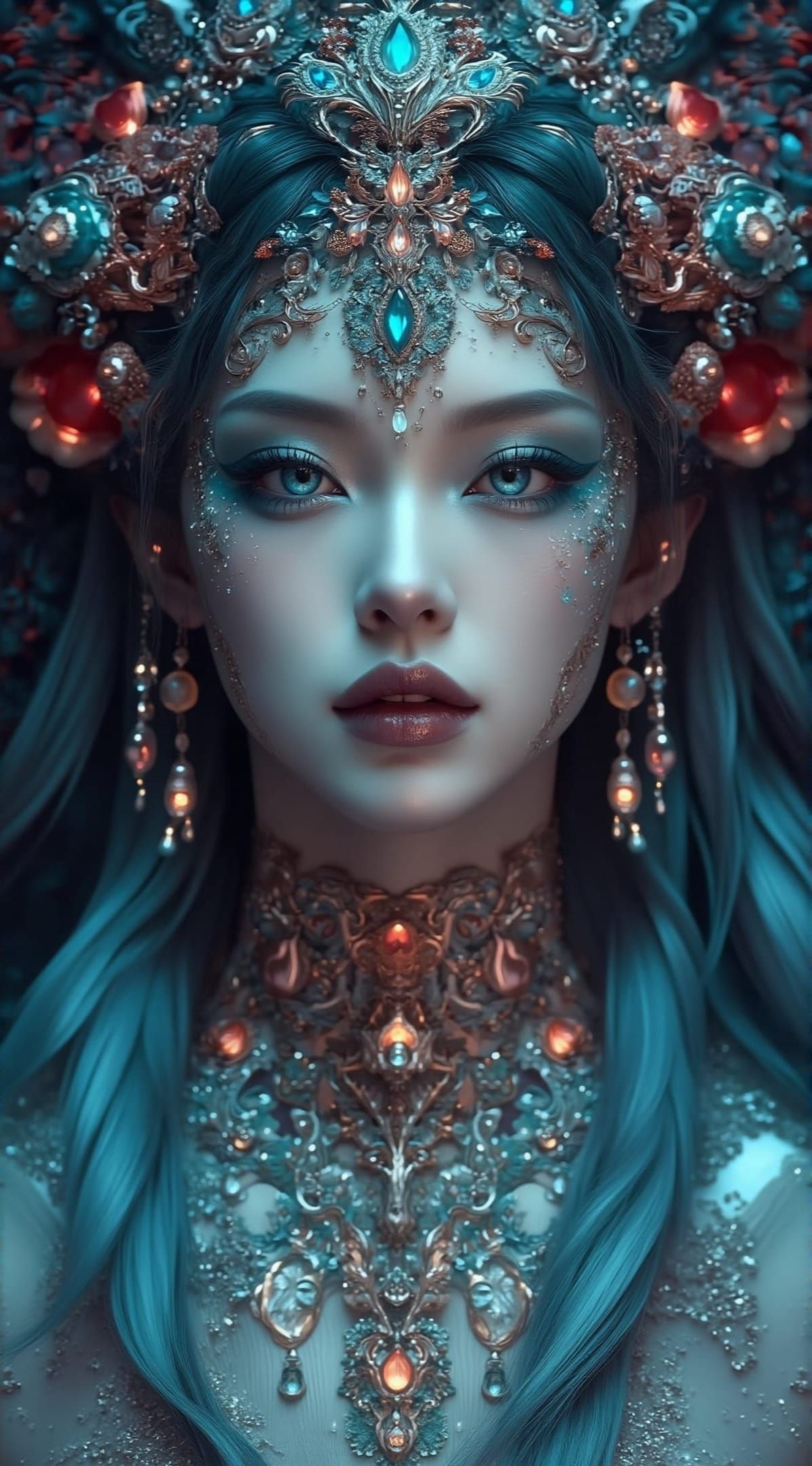 Asian Peacock Beauty