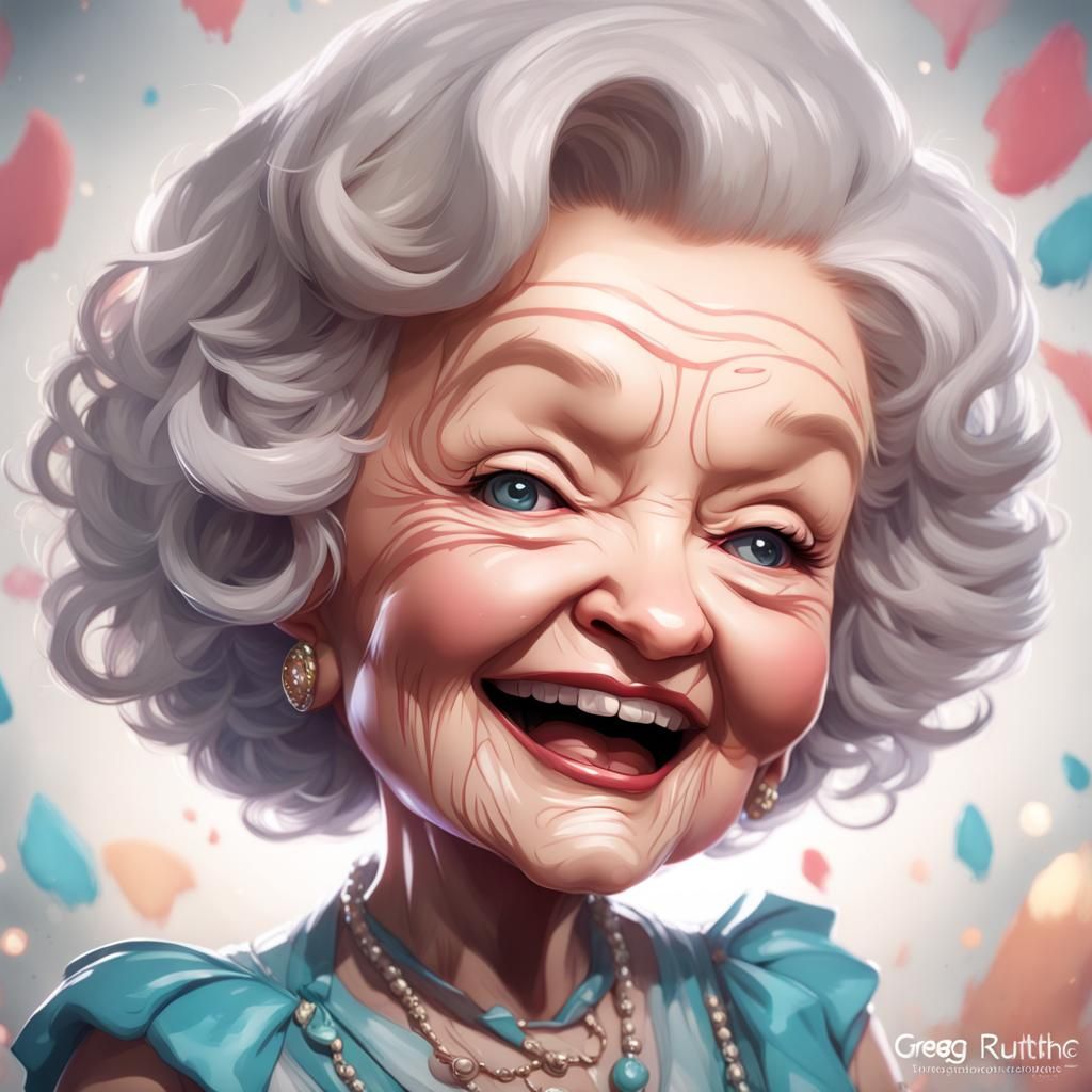 Chibi Betty White - AI Generated Artwork - NightCafe Creator