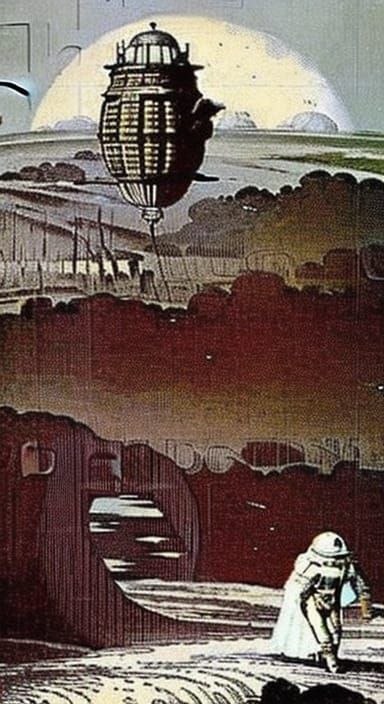 Vintage sci-fi illustration