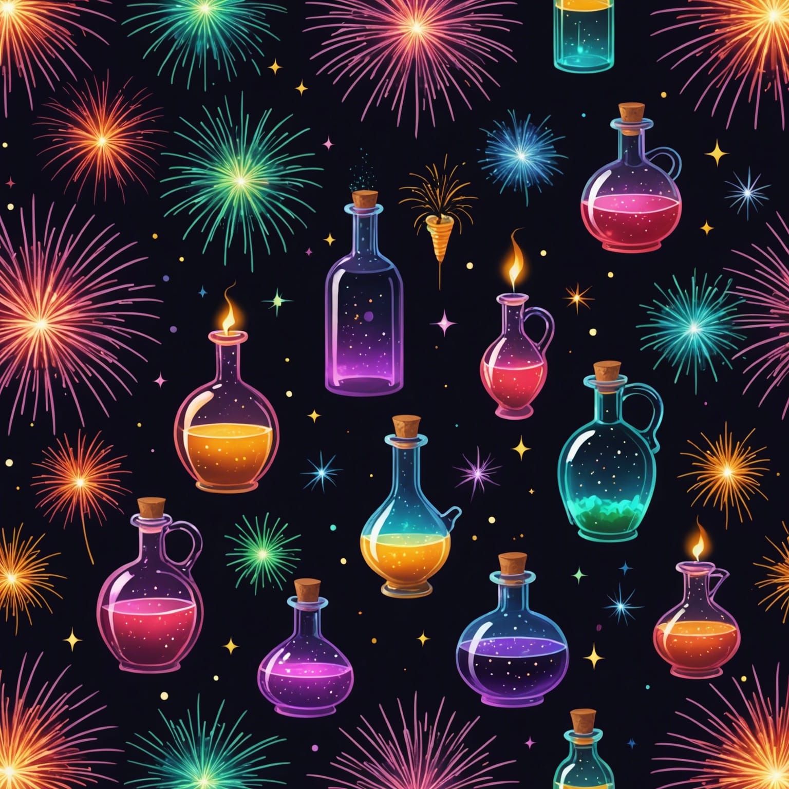 Abstract Magical Potions