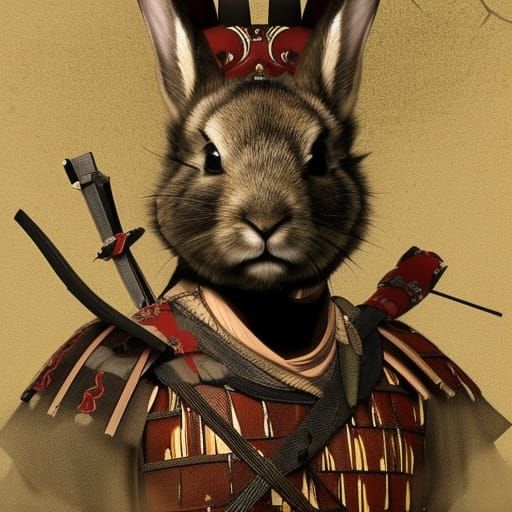 Rabbit Samurai   by @Fun Guy