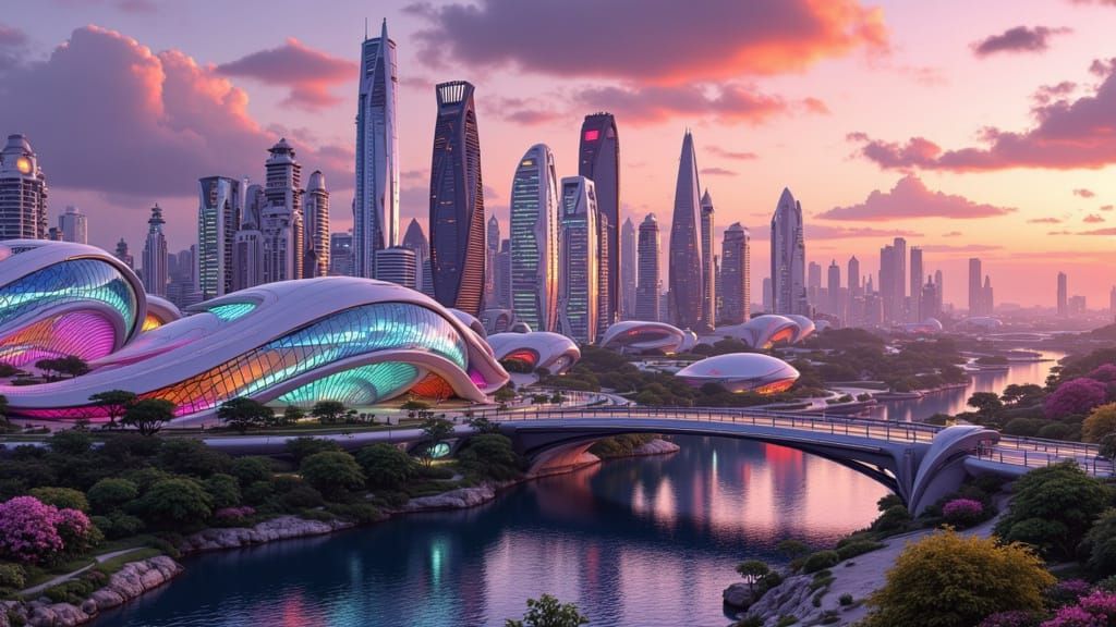 <lora:AccuTecture:1.0> dome cities