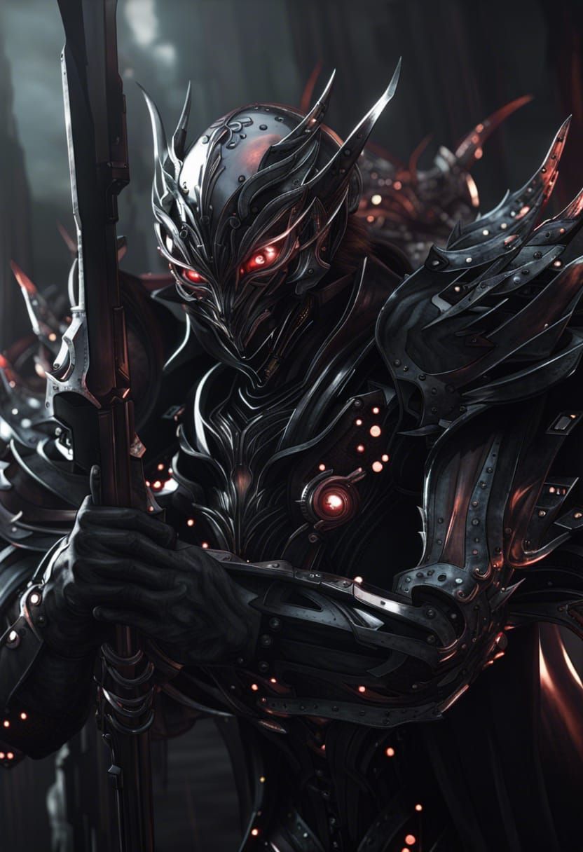 Final fantasy versus xiii, liquid metal shiny metallic demon...