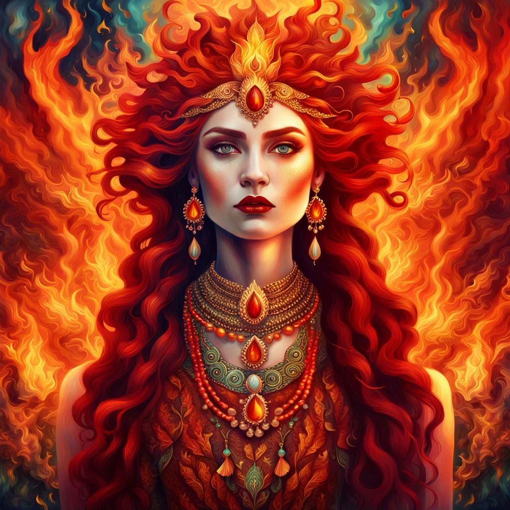 The goddess of fire  by @Radiohead