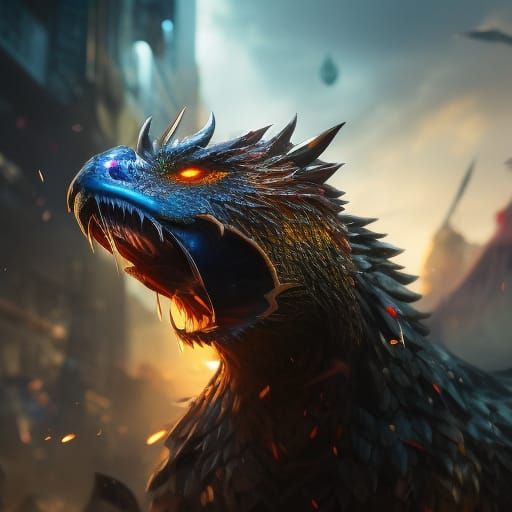 Hyperrealistic, splash art, concept art, mid shot, intricate...