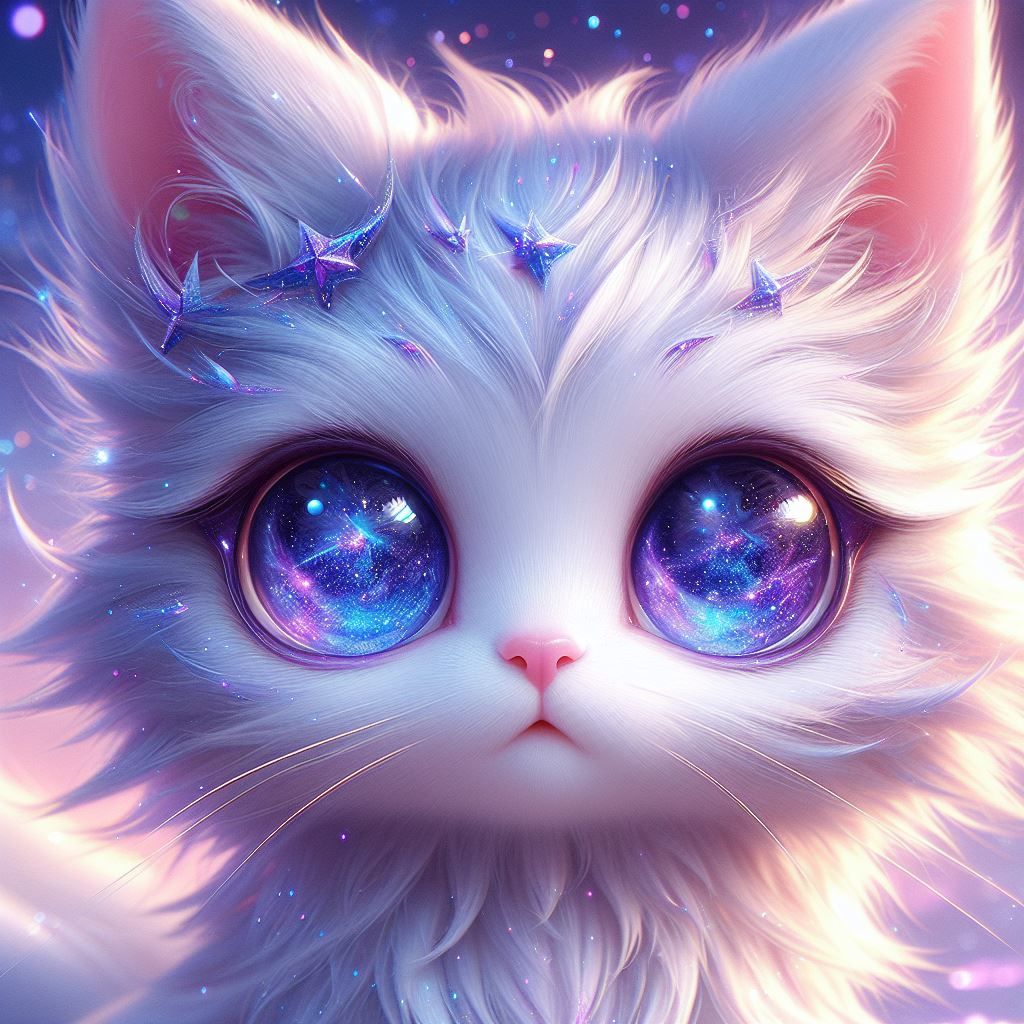 Galaxy Eyed Kitten