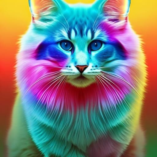 White Persian cat - AI Generated Artwork - NightCafe Creator