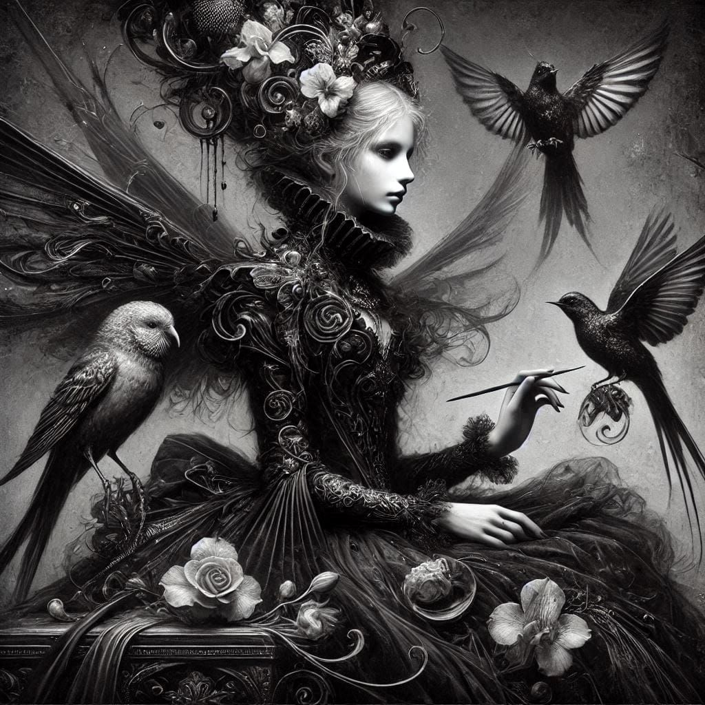 Biomechanical baroque Fairy