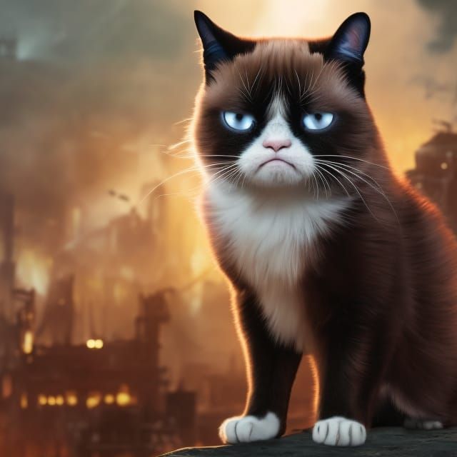 Grumpy Cat  by @undefined