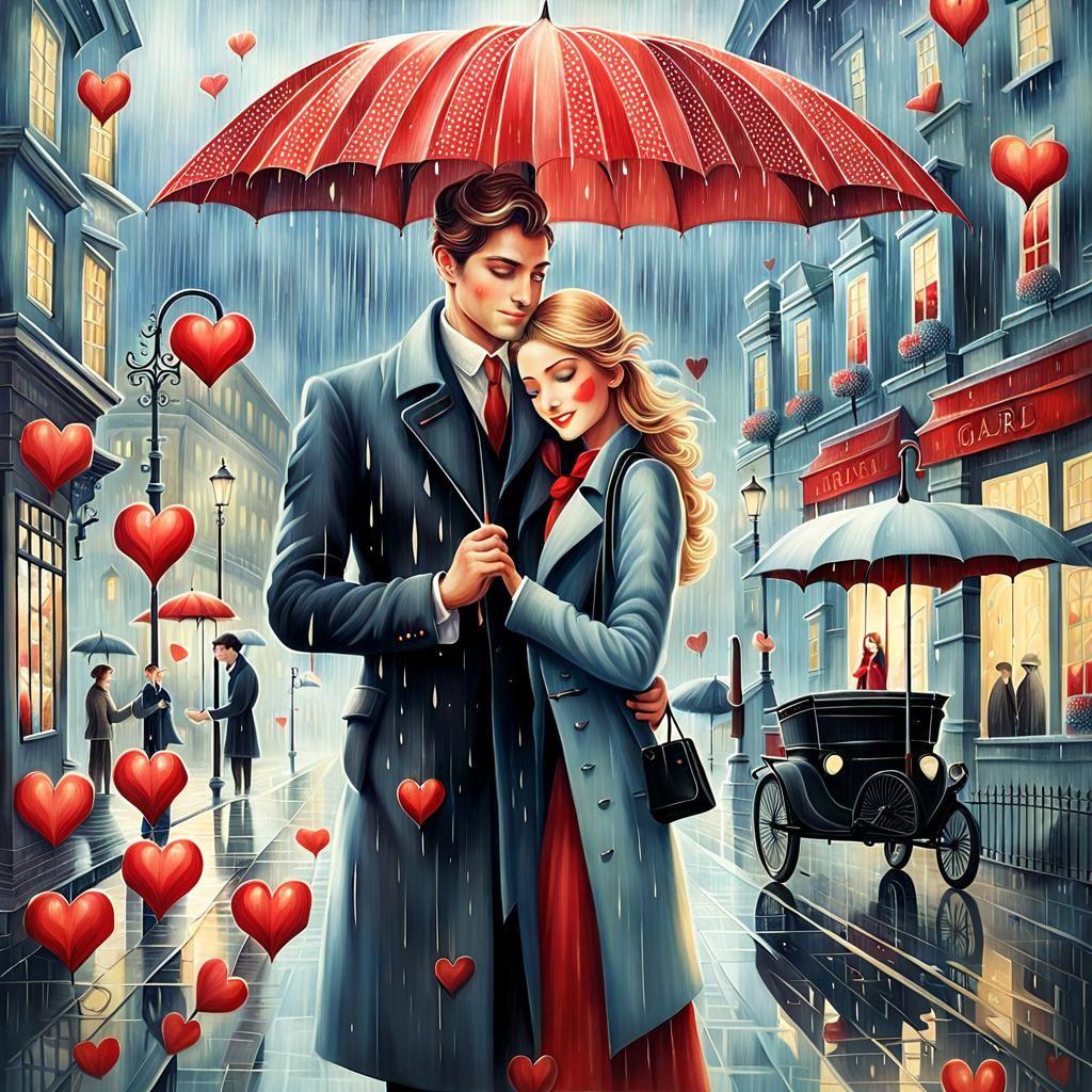 It's Raining Love  by @Yulia 
