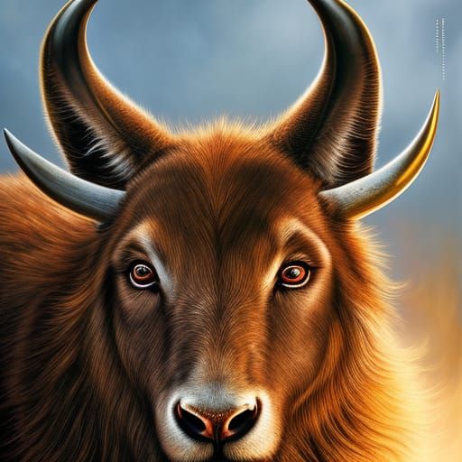 Fluffy Goat