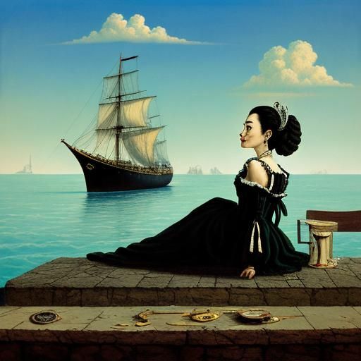 A woman to sea
