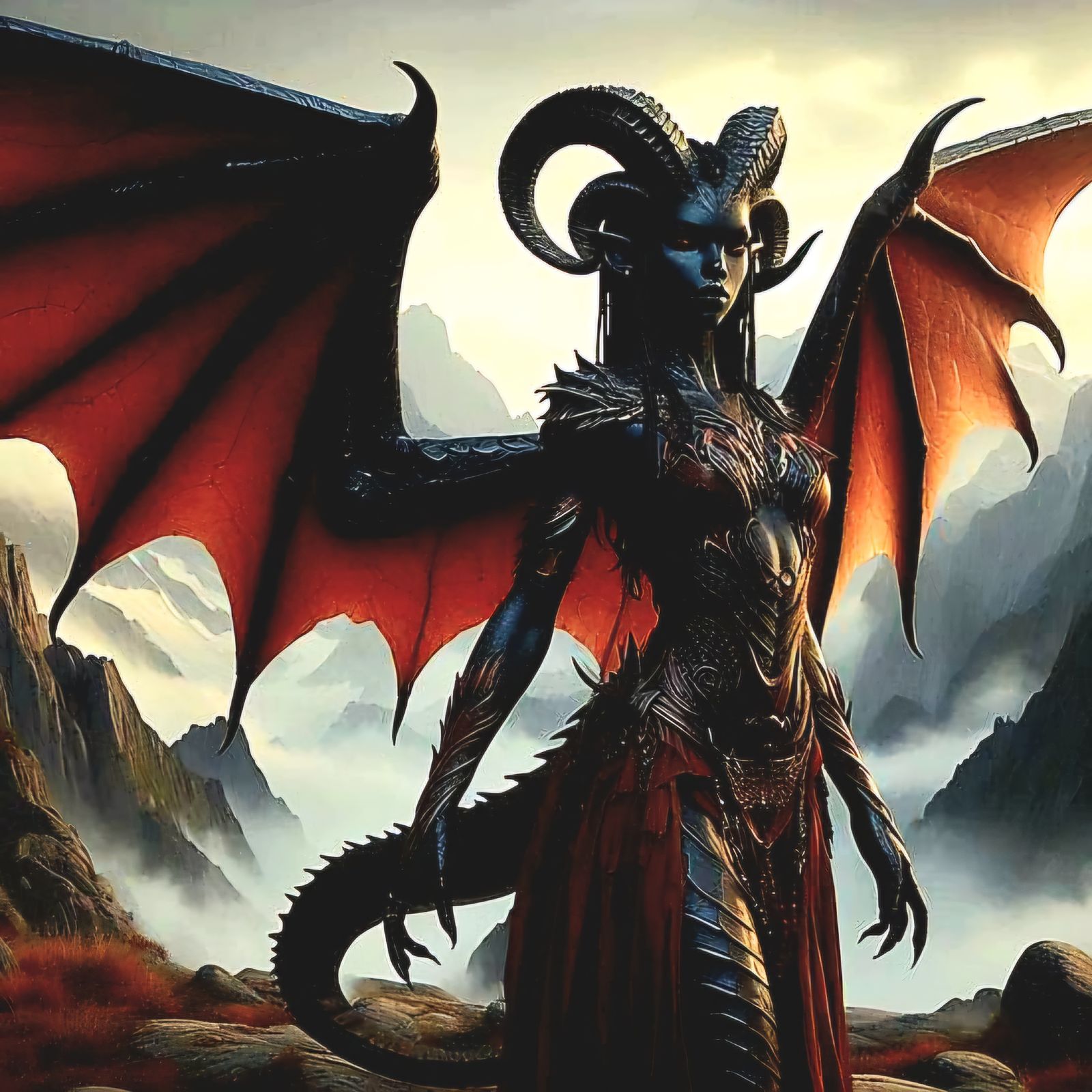 Dragon-born tiefling