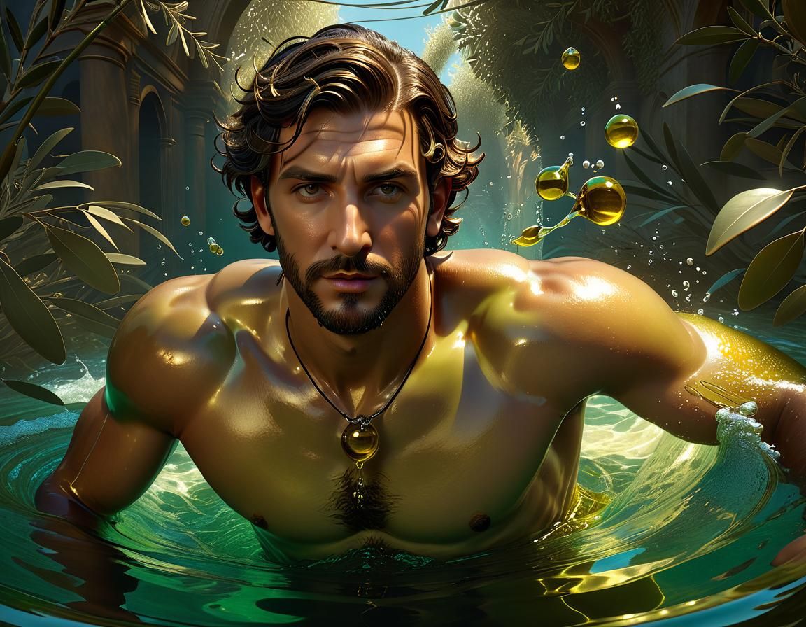 Hot Guy In Olive Oil AI Generated Artwork NightCafe Creator hot-guy-in-olive-oil-ai-generated-artwork-nightcafe-creator