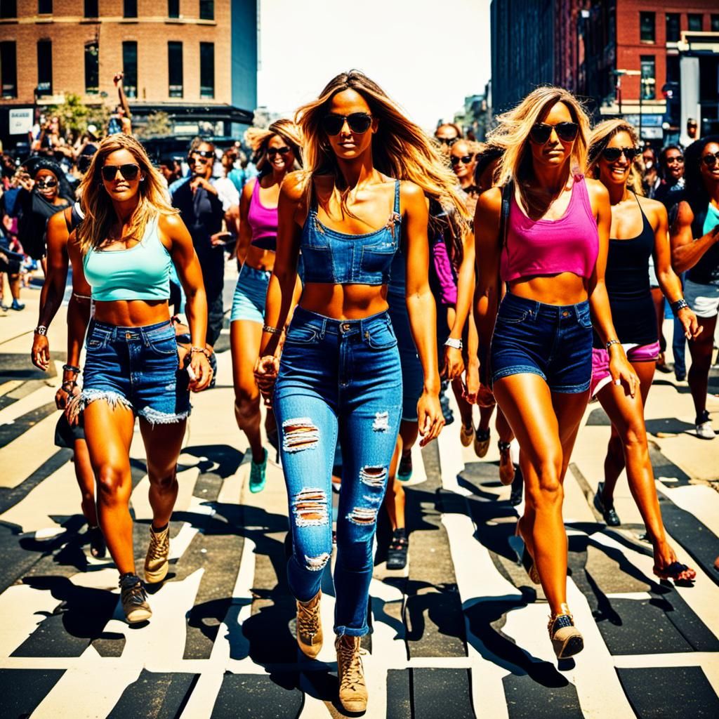 All the pretty girls walk like this.