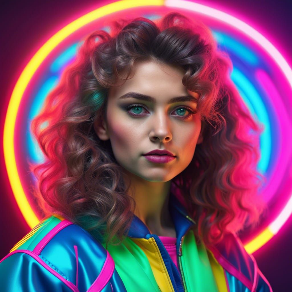 Ready to party in the 80s  by @Stefan_ai_ART