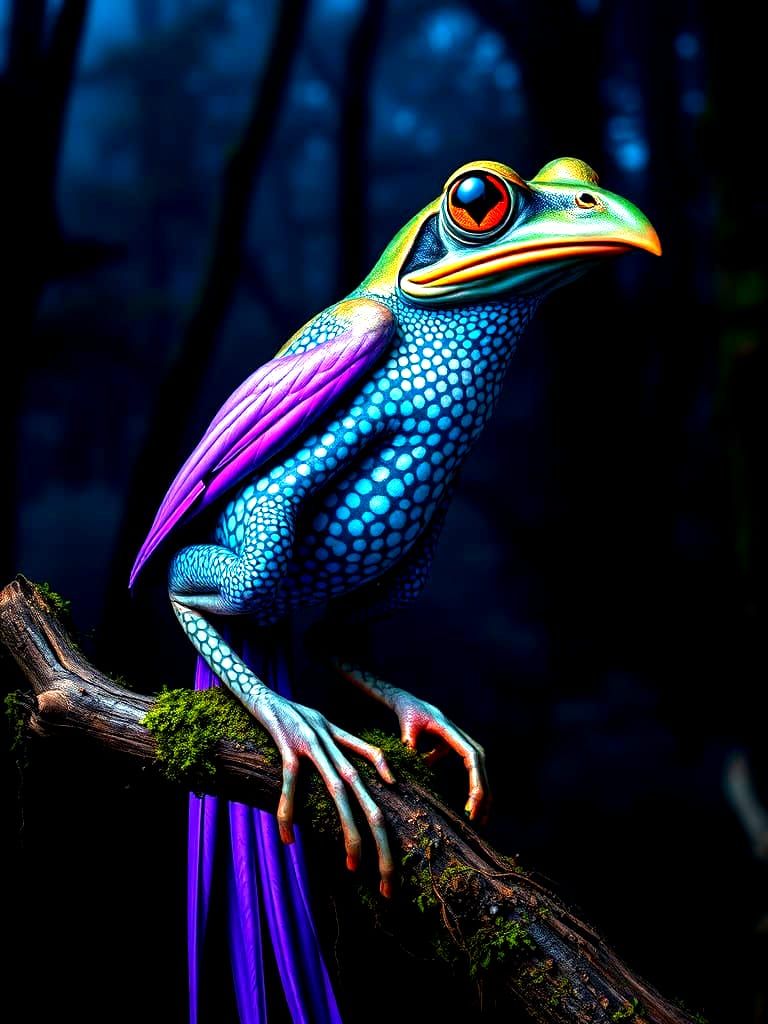 The Frobi  - part frog part bird  by @Rethy