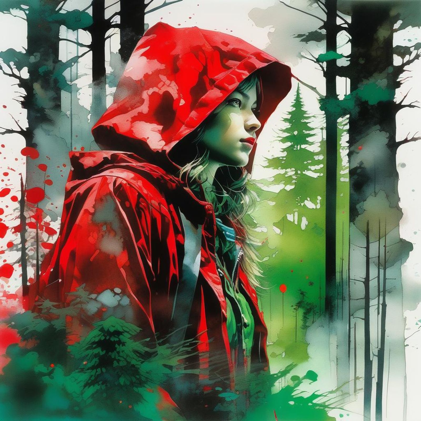 Little Red Riding Hood AI Generated Artwork NightCafe Creator