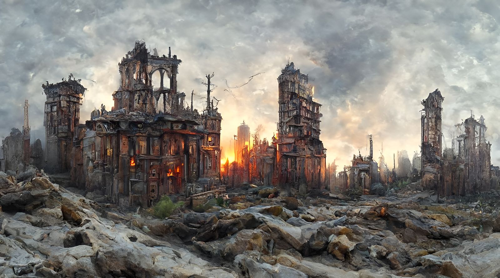 Post-Apocalyptic Ruin World - Test Prompts Only