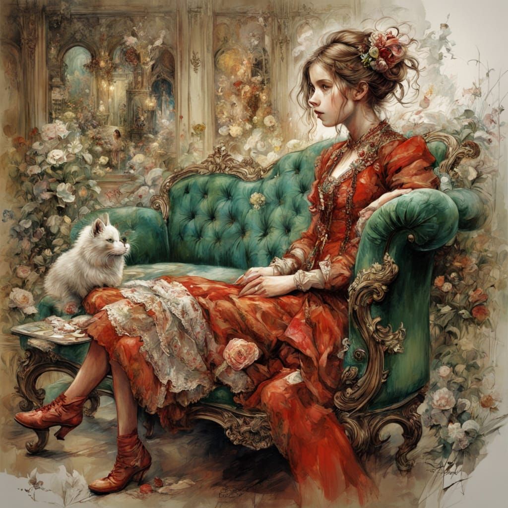 Her Christmas Roses!