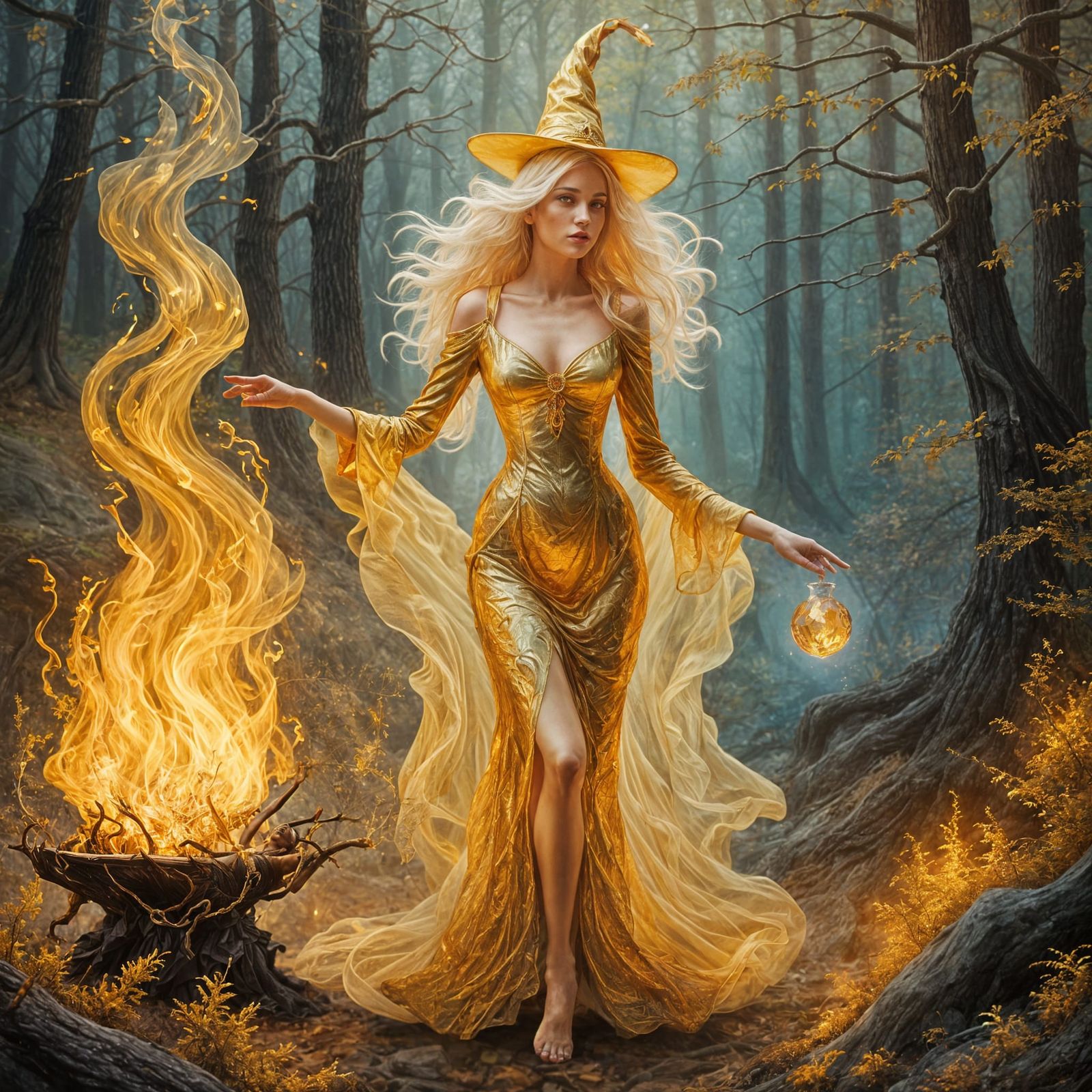 Crystal witch dancing  by @Richard D Shute