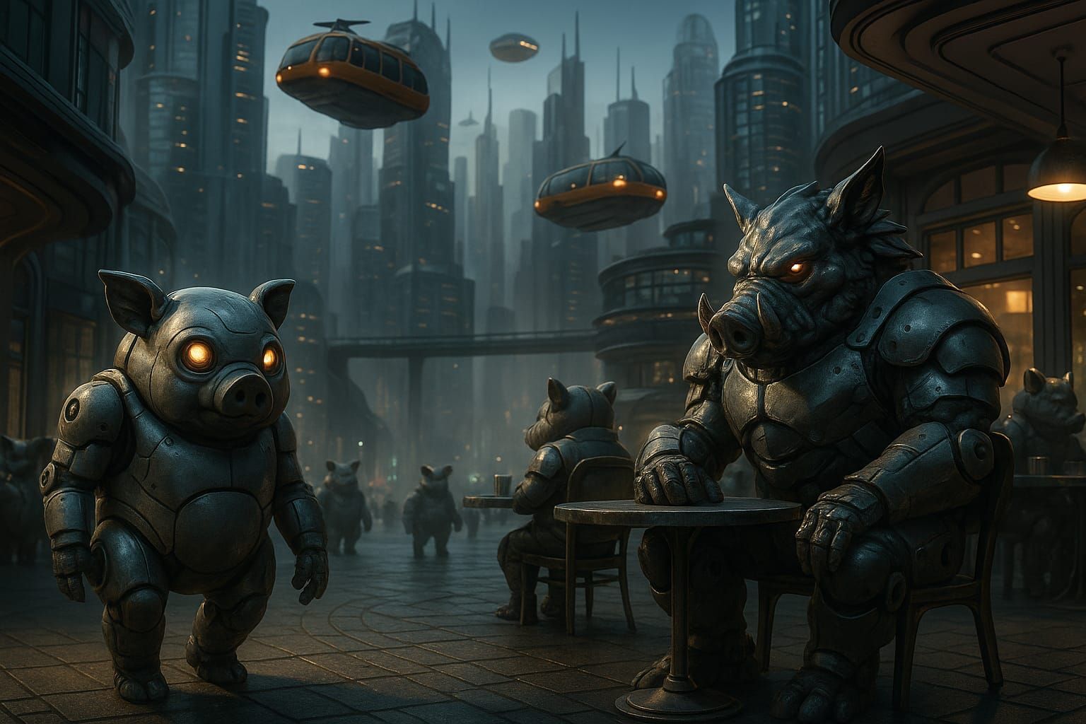 Porcine Cyborg Future