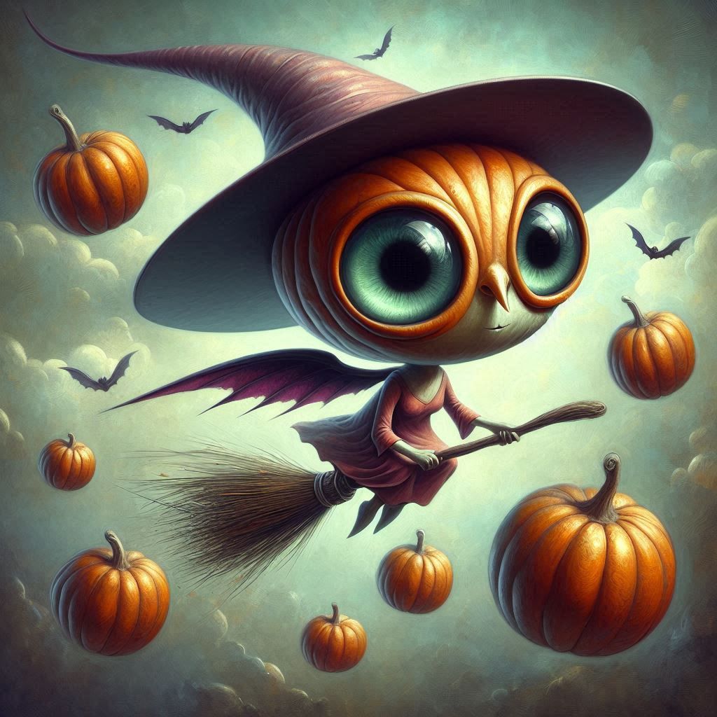 On her way to Halloween