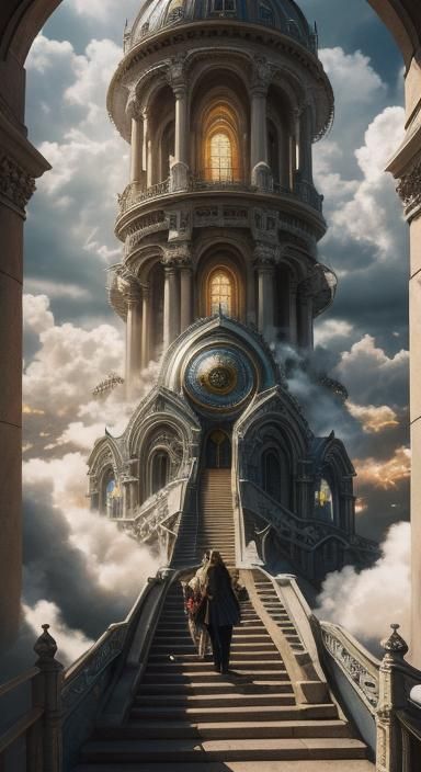 A surreal depiction of the quest for equality, represented b...