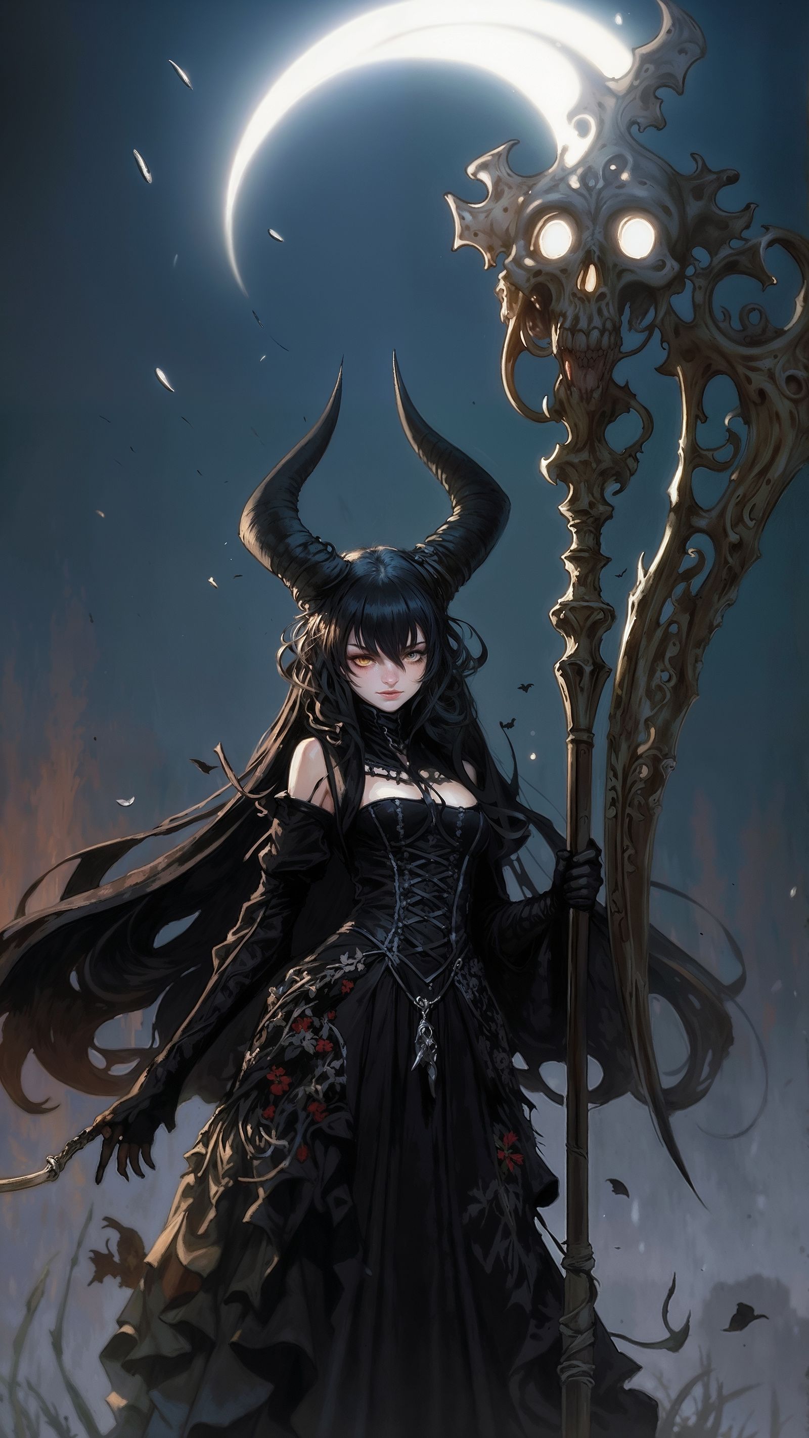 Light & Dark Skull Scythe