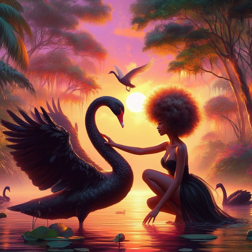 Black Swan Sunset