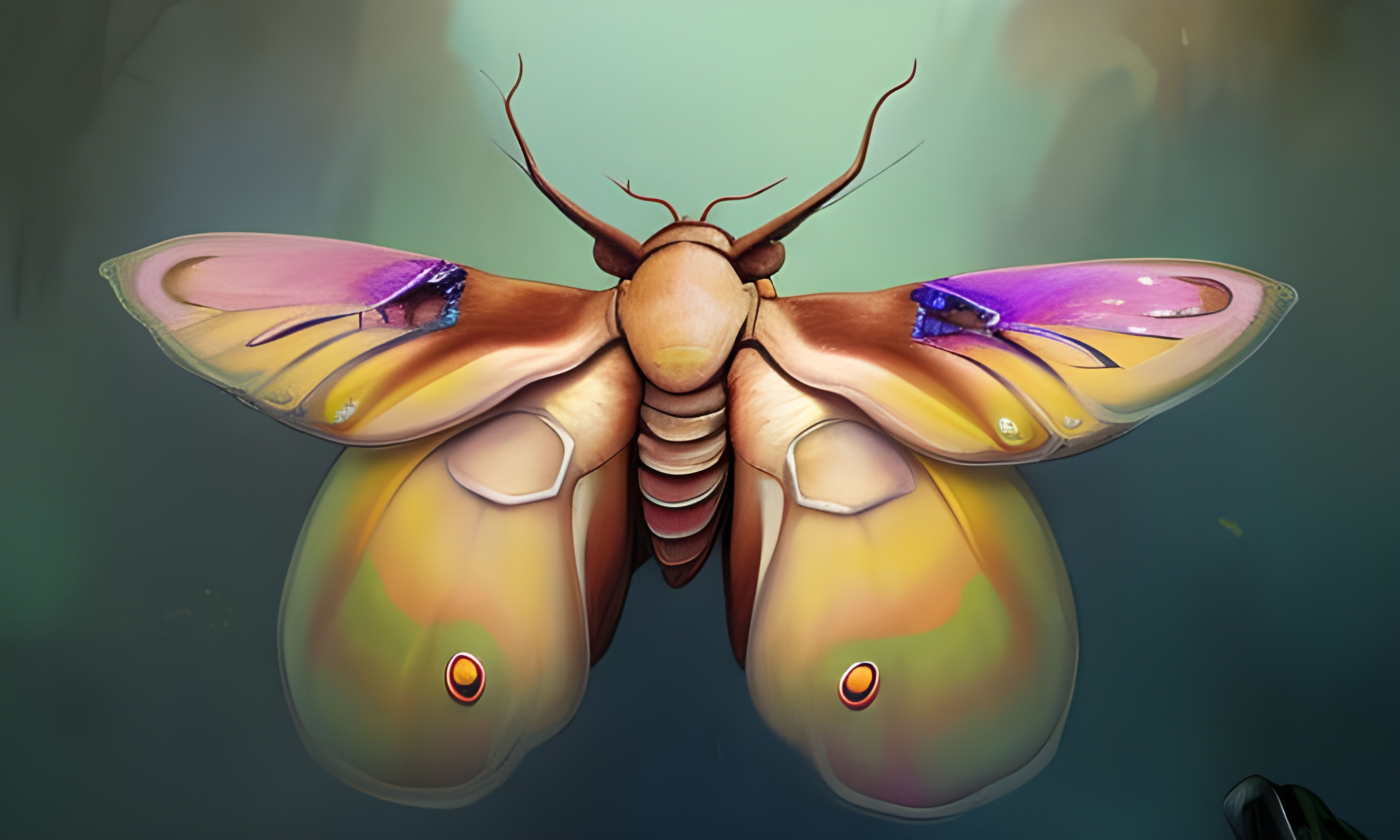 Rosy Maple Moth - AI Generated Artwork - NightCafe Creator