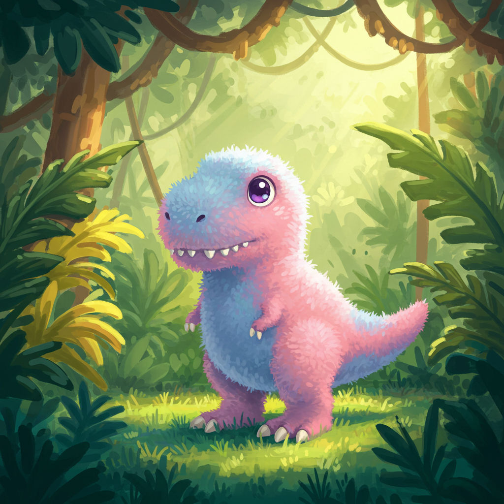 Fluffy Tyrannosaurus Rex - David Hockney