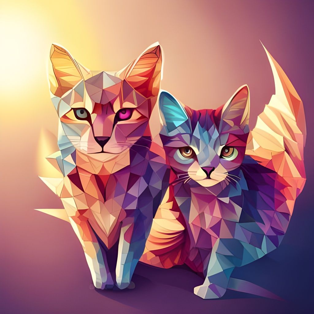 Geometric Kittens  by @Emma