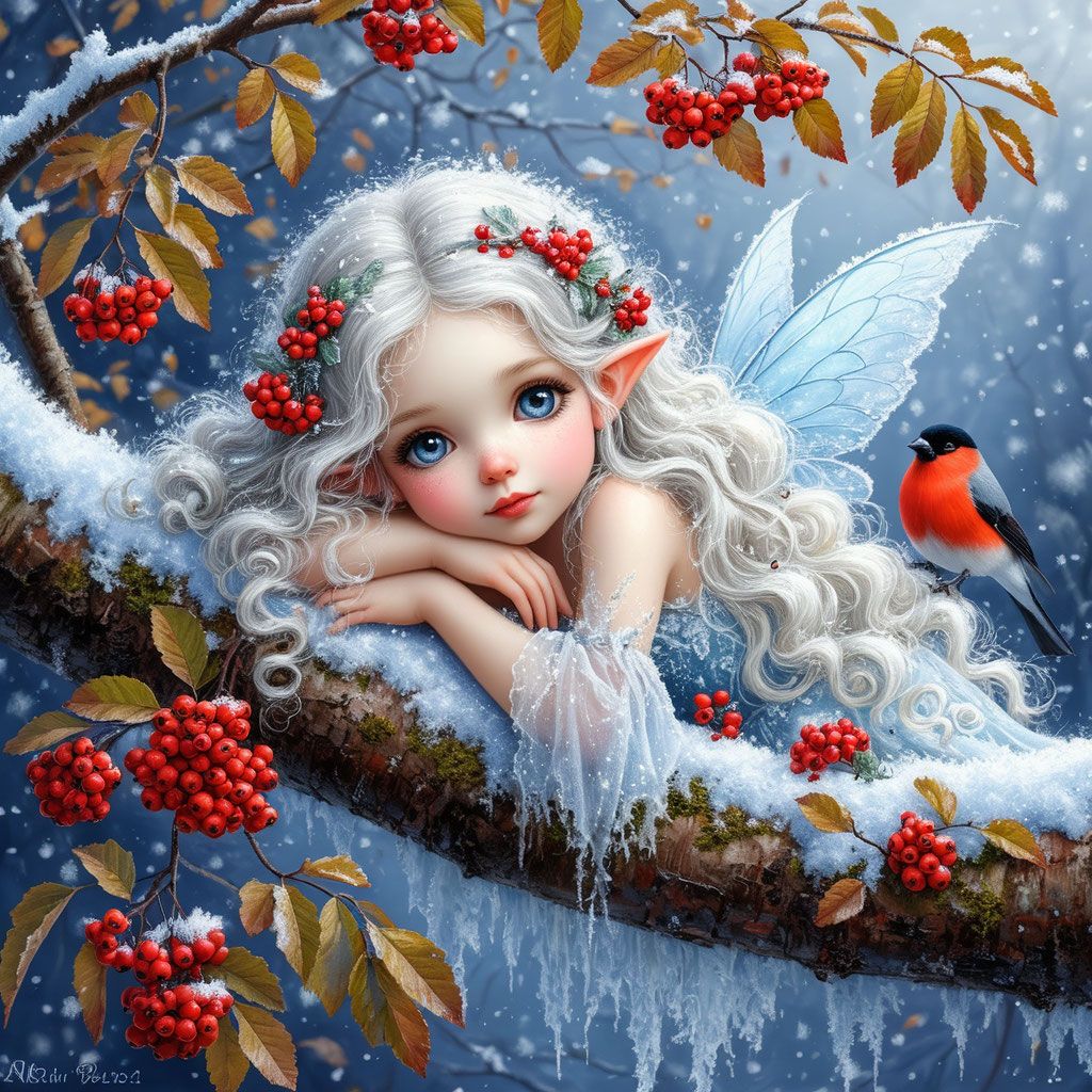 Little fairy's winter dreams
