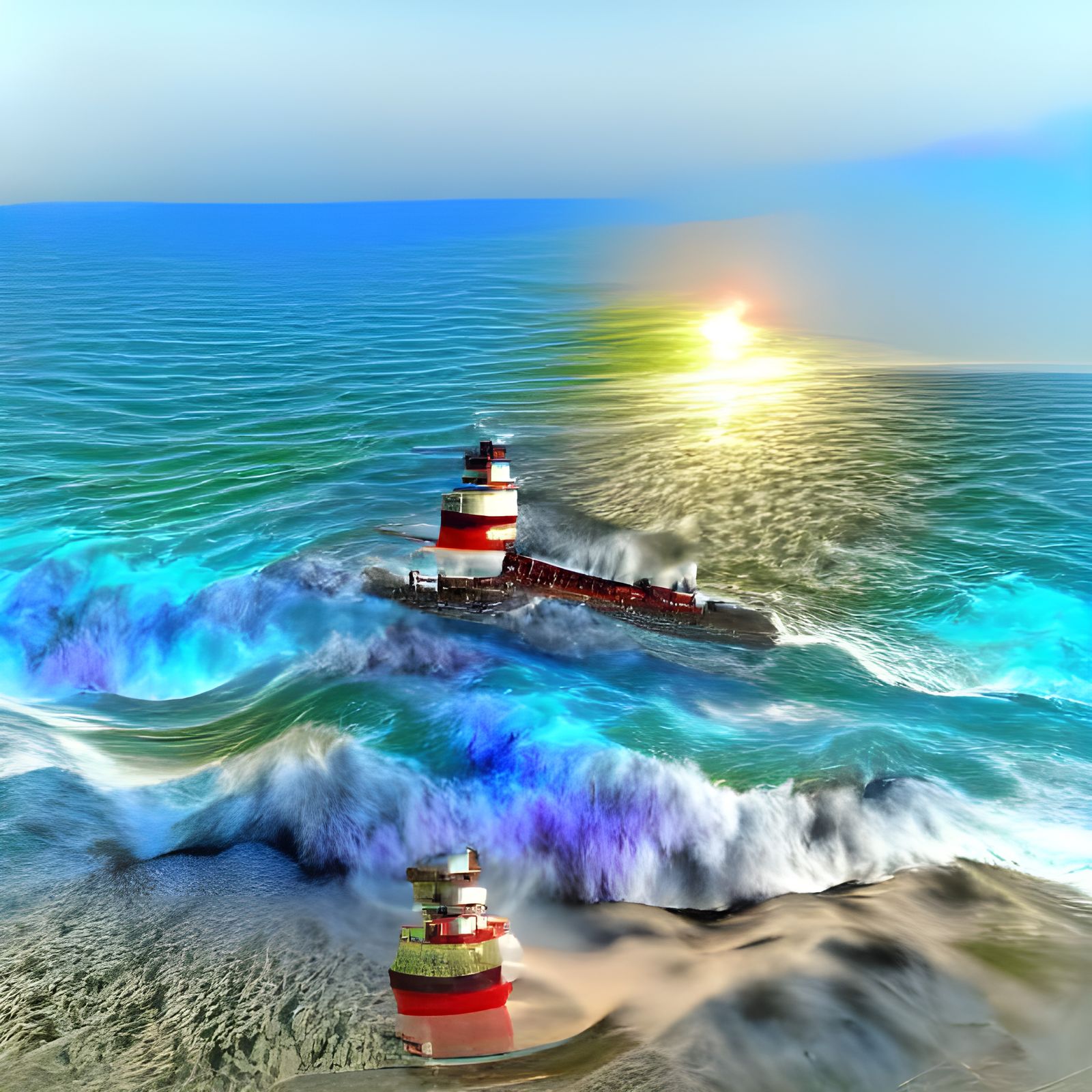 Lighthouse Seascape