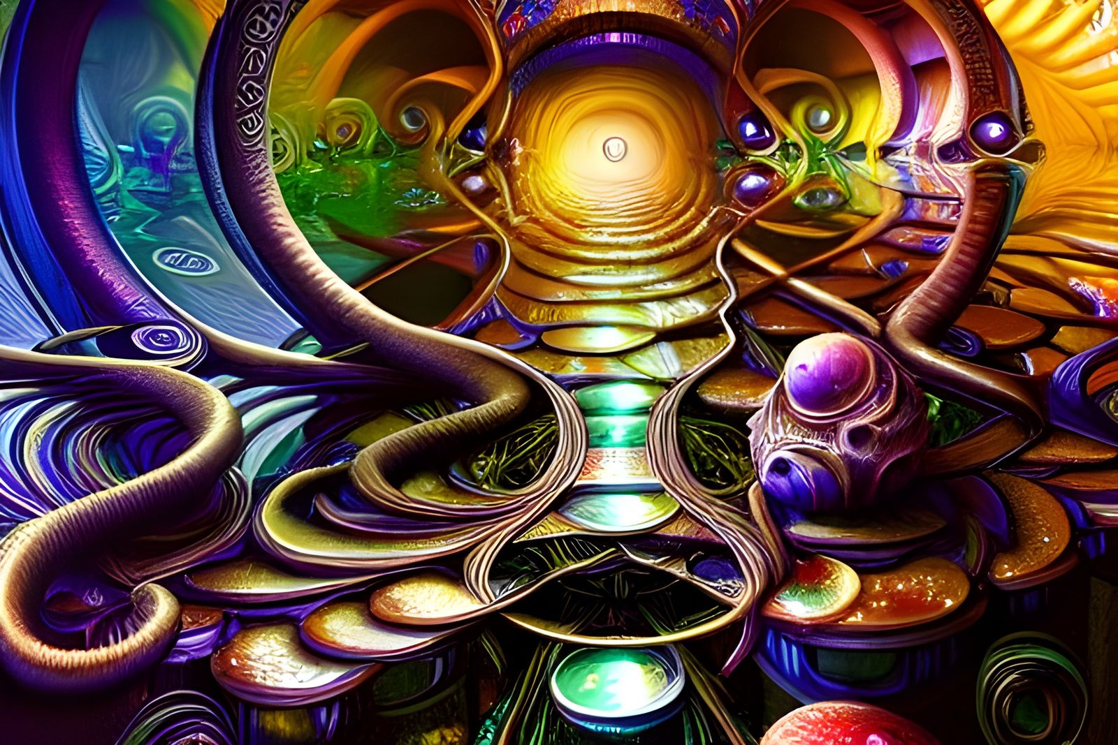 Immense Complex Beautiful Liquid - AI Generated Artwork - NightCafe Creator