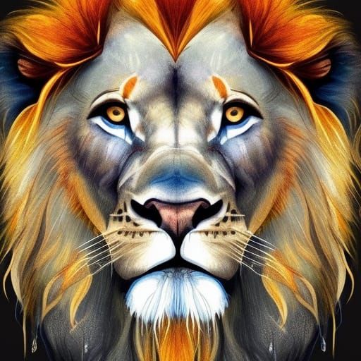 Lion - AI Generated Artwork - NightCafe Creator