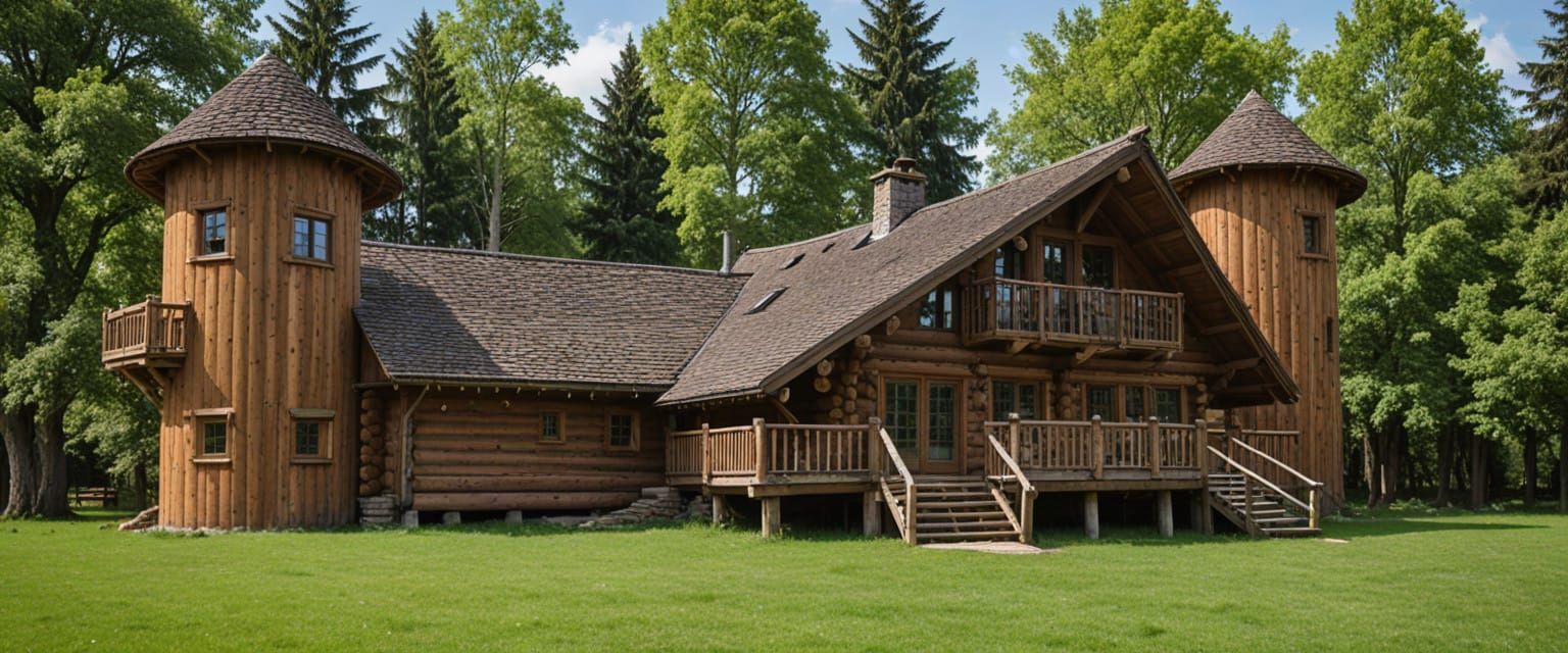 almost like a little wooden castle