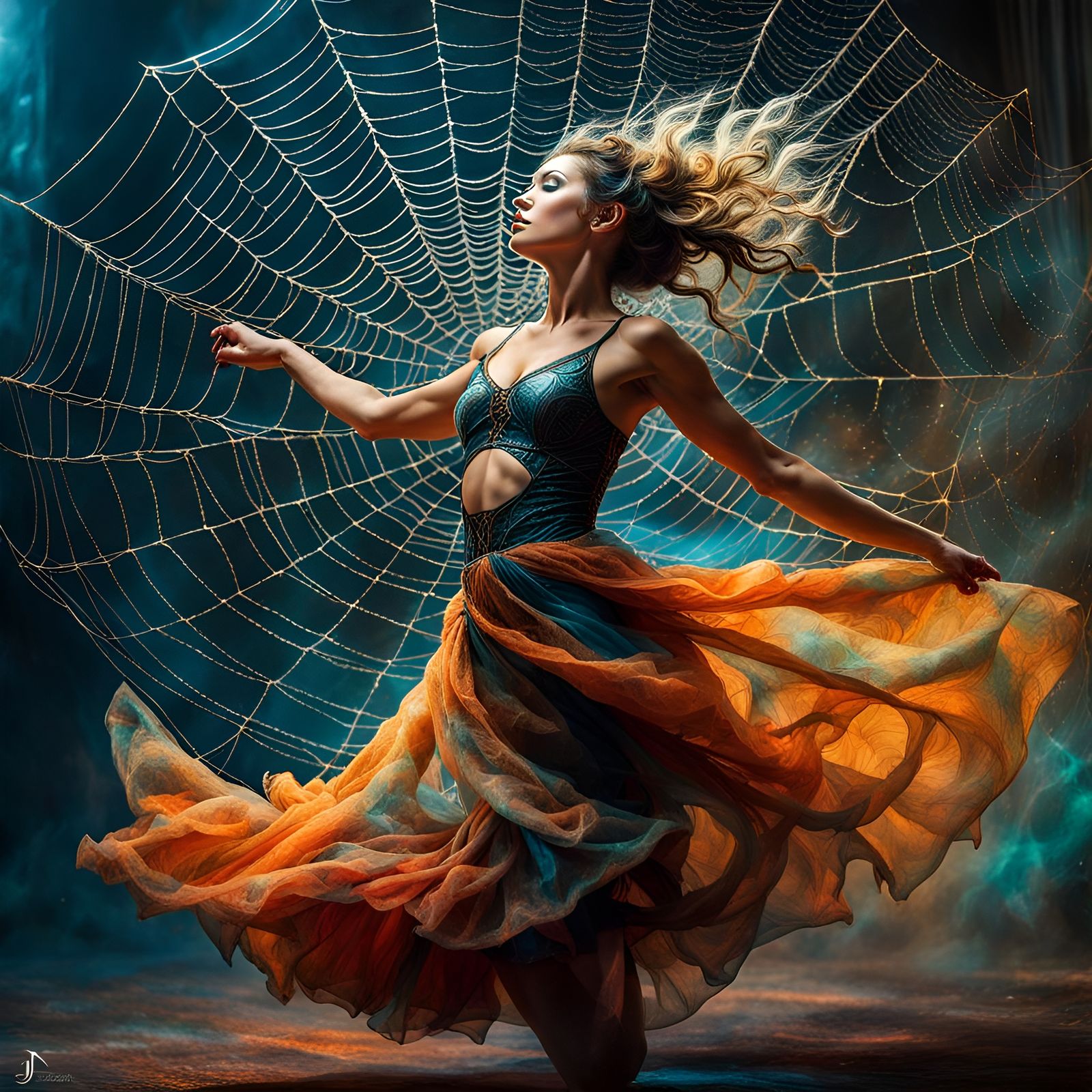 caught in a web  by @xandra