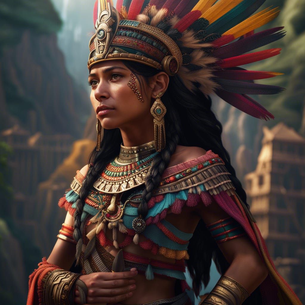 Young Inca Princess of Ancient Peru - AI Generated Artwork - NightCafe ...